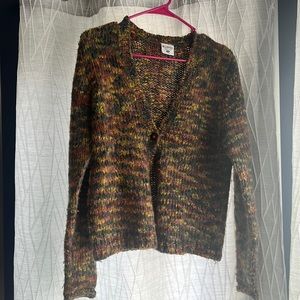 Columbia wool and acrylic one button sweater